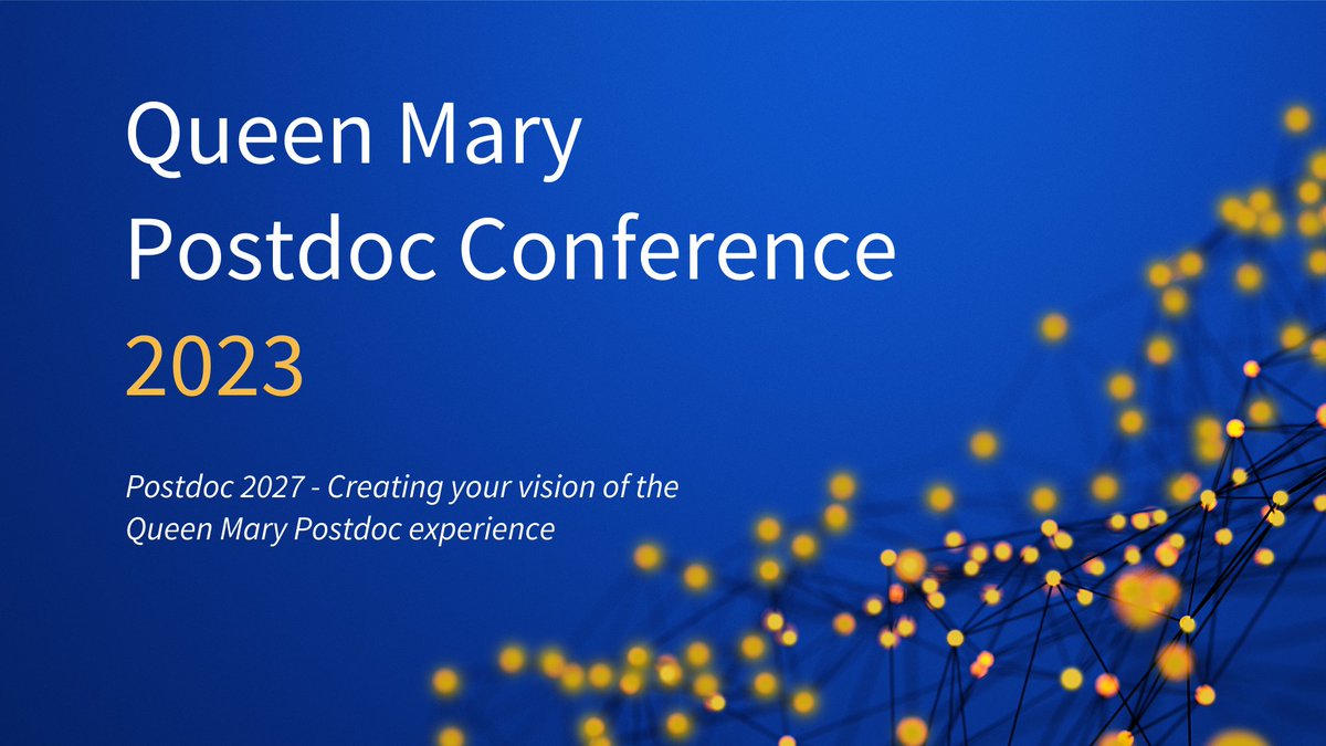 QMUL_RD: RT @attimeshetweets: Looking forward to Monday's Queen Mary Postdoc Conference #QMPdC23, and welcoming @chatty_sarah and @PamSwiat  who are speaking in our #PostdocLife session and @matcaley who are speaking in our #PostdocCareers session.  More…