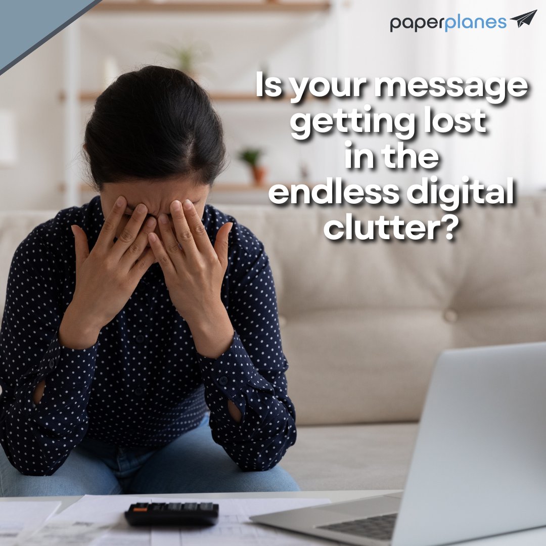 Fly_Paperplanes's tweet image. 📬 Tired of your marketing messages getting lost in the digital clutter?

Stand out with direct mail that delivers a personalised story right to your customer’s doorstep! 📫 

#DigitalClutter #DirectMailMarketing #Personalisation #StandOut #Paperplanes #Analytics #Marketing