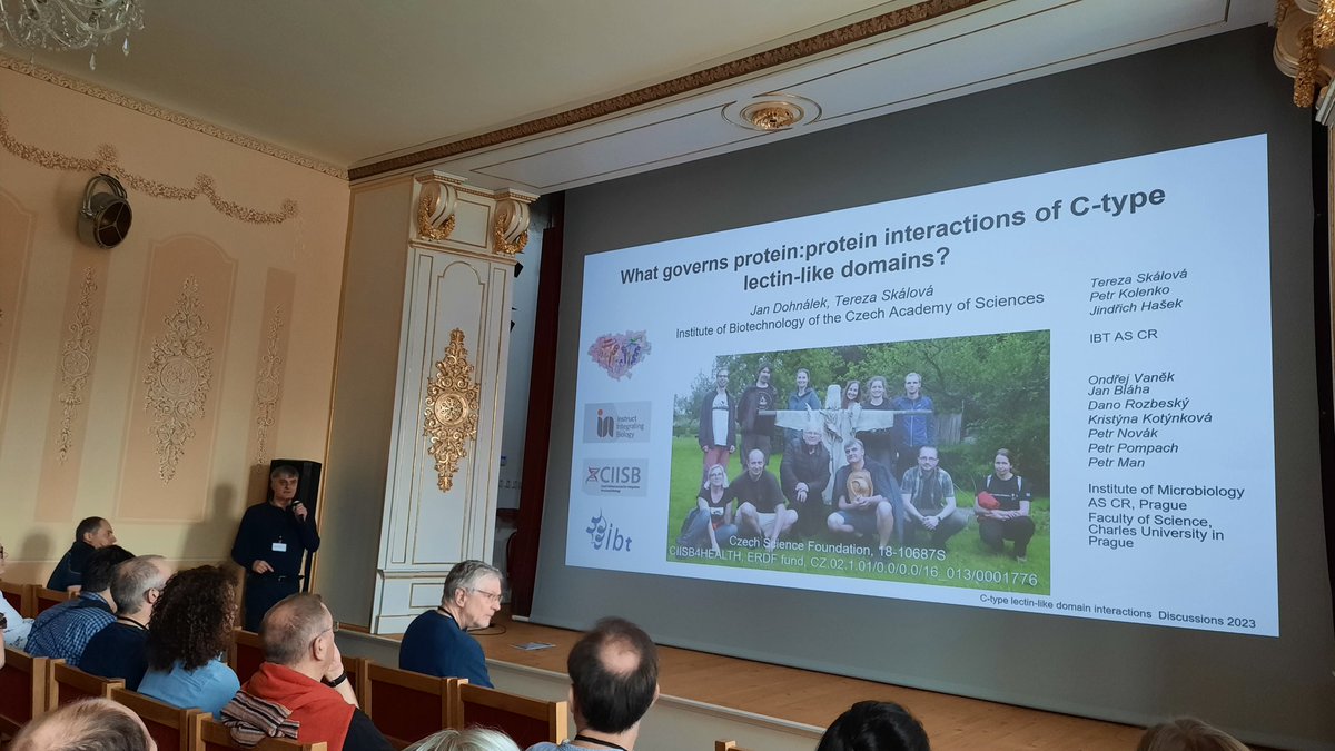 structbio_cssb's tweet photo. Jan Dohnalek @jan_dohnalek @IBT_CAS on C-type lectin-like domains #XIXDiscussions https://t.co/iYQmb7TMah