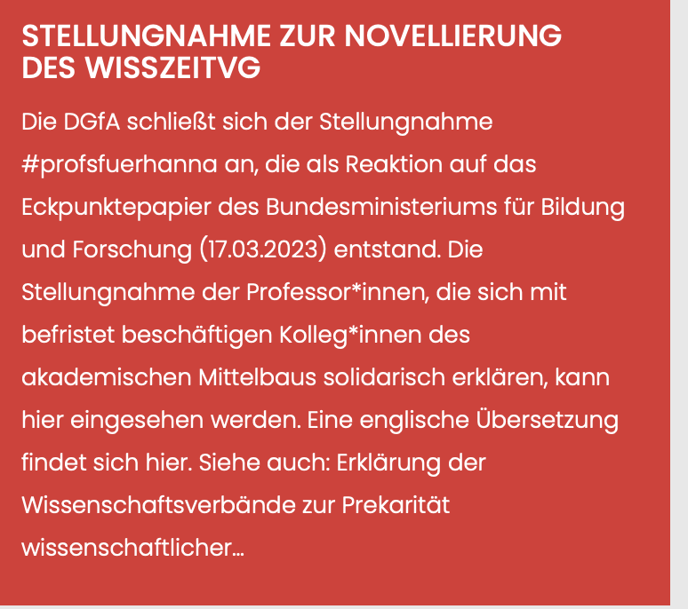 DGfA schließt sich der #profsfuerhanna #profsfuerreyhan-Stellungnahme an. Zeichnung ist nun auch über Link auf unserer Website möglich. dgfa.de/stellungnahme-…