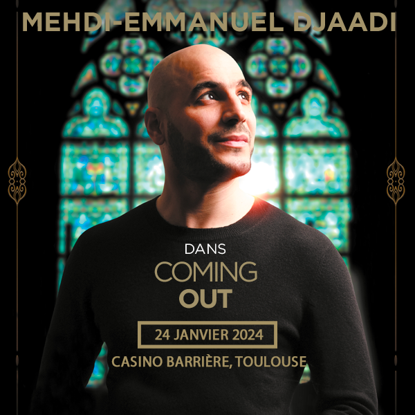 RDV le 24janvier 2024 pour voir #emmanueldjaadi au Casino Barrière Toulouse ! ✨ 🎫 billetterie : spectacles.bleucitron.net/reserver/mehdi…