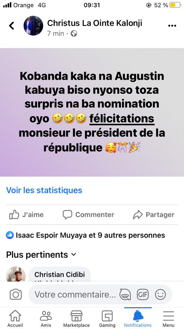 #RDC: Je suis étonné de voir les smartphones que <a href="/moise_katumbi/">Moise Katumbi</a> a distribués à ses adeptes écrire des conneries !
Le gouvernement #SAMA est une affaire congolaise, #Katumbi n'a aucun sang congolais, aucune maturité politique, c'est un robot téléguidé.
Sauvons la 🇨🇩.

#FATSHI🙏