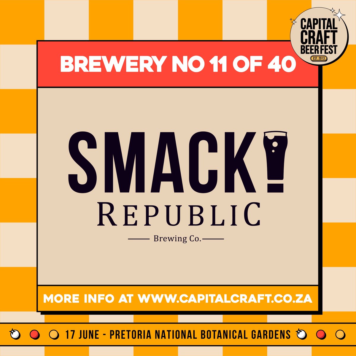 If you are looking for the kind of - Smack in the Face- brewery, owned by a bunch of non-conformist hopheads who are breaking all the rules and getting back to what beer is about, good times and fun with friends then <a href="/Smackrepublic/">SMACK! Republic Brew</a> is a must-visit at CCBF2023! 😏🍻😉