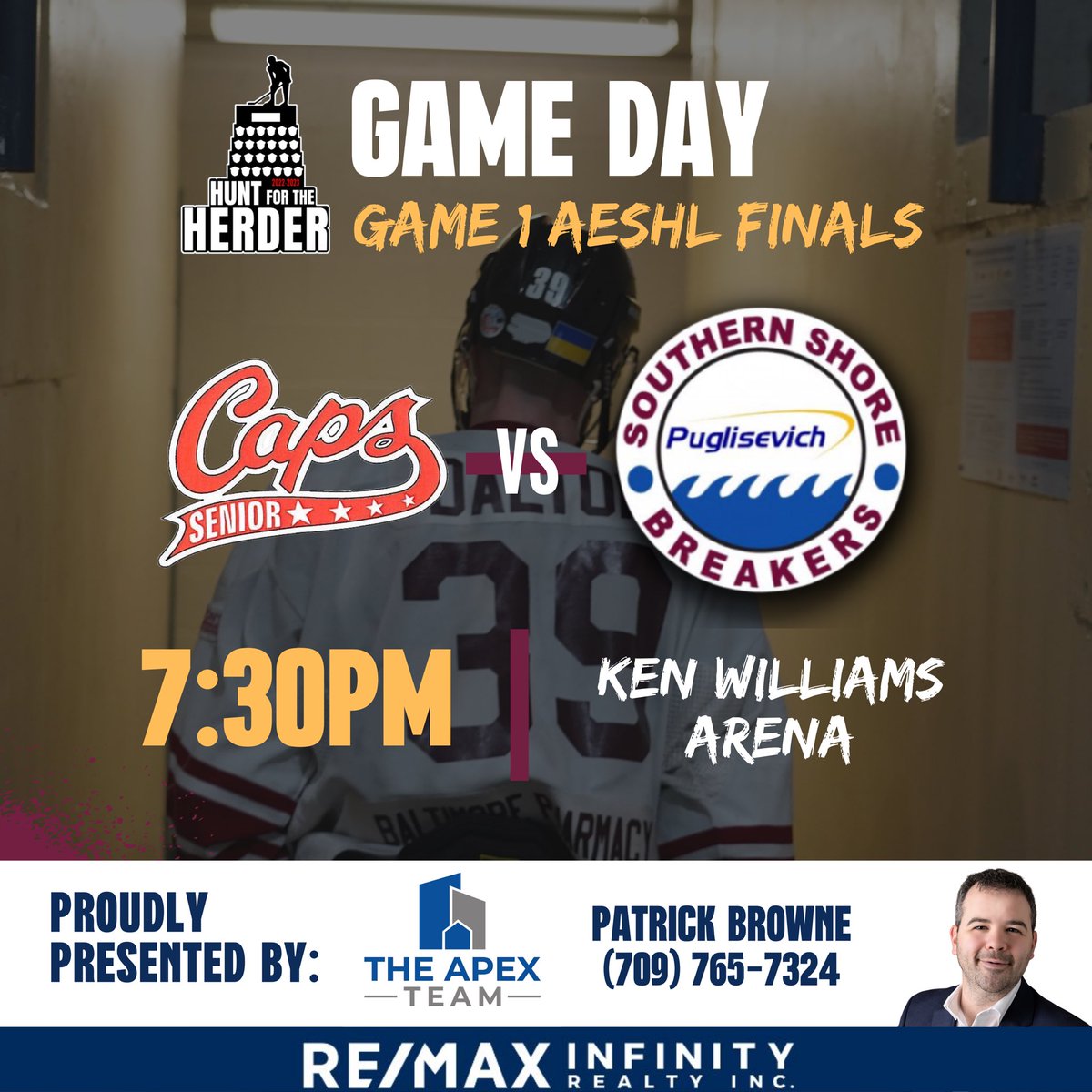 SrBreakers's tweet photo. 🚨 GAME DAY 🚨

#YourBreakers take on the @SJSeniorCaps at HOME in Game 1 of the AESHL Finals! 

Puck drop at 7:30pm

#GoBreakersGo
#LetsGetLoud https://t.co/bqEpFbgkoo