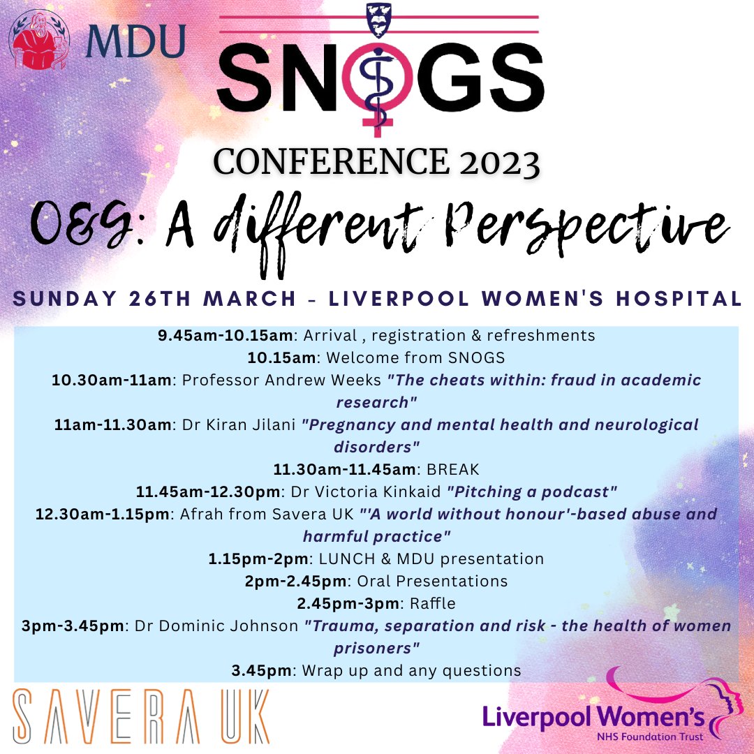 Due to requests, we have made an ONLINE option to attend our conference on Sunday, if you're not able to make it to Liverpool Women's!
Get your online (£3) or in person (£5) ticket using the link below. Breakfast and lunch provided for in person attendees!
liverpoolguild.org/groups/snogs-s…