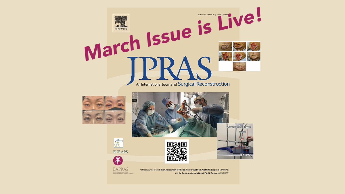 🚨The March issue of <a href="/JPRASurg/">@JPRAS</a> has been published! 🚨

Check it out: jprasurg.com/current

#plasticsurgery #research #evidencebasedsurgery #journal