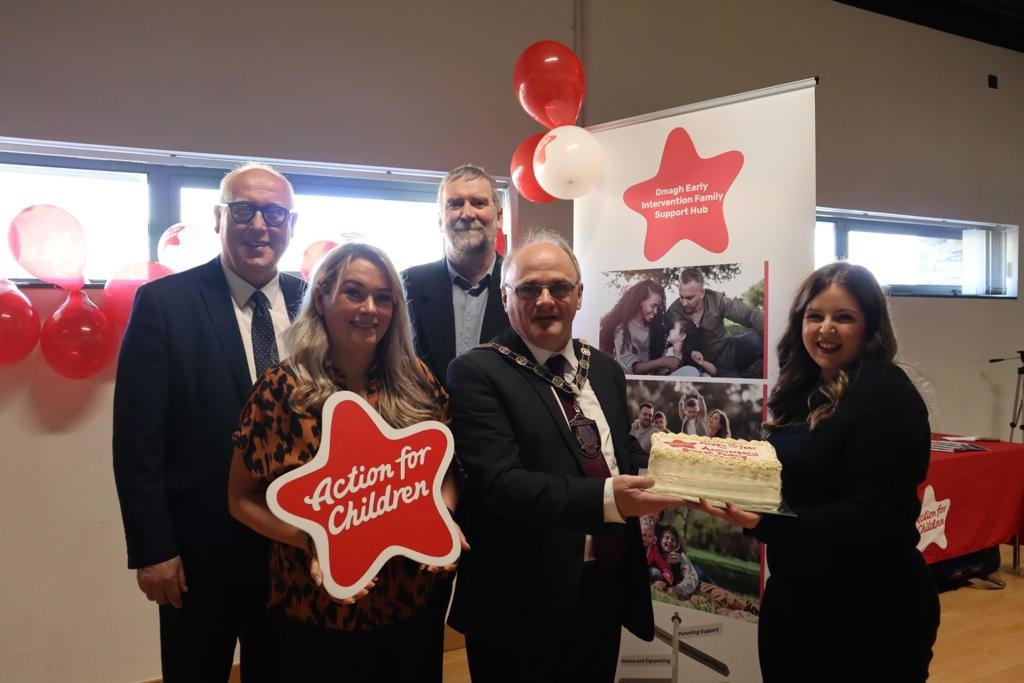 cypsp's tweet photo. Yesterday’s 10th anniversary celebration of the Omagh #FamilySupportHub, kindly hosted by Fermanagh and Omagh Council. 
Speakers were Pat Armstrong, WHSCT, Bronwyn Campbell, SPPG, Paul Kellagher, AfC and Karen Duffy, Hub Coordinator @Actn4ChildrenNI @fermanaghomagh https://t.co/U2ymoG90qz