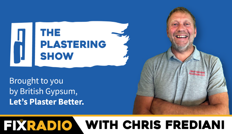 Chris Frediani (@chrisandjules) & Bradders talk to @KLLangton about his memorable & challenging jobs: - Challenges of working overseas - Working with other trades, unconventional materials & famous faces 📻 3pm - bit.ly/FIXRAD - with @britishgypsum