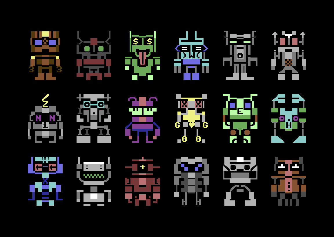 #MarchofRobots 24

#PETSCII #C64 #Commodore64 #pixelart #textmode