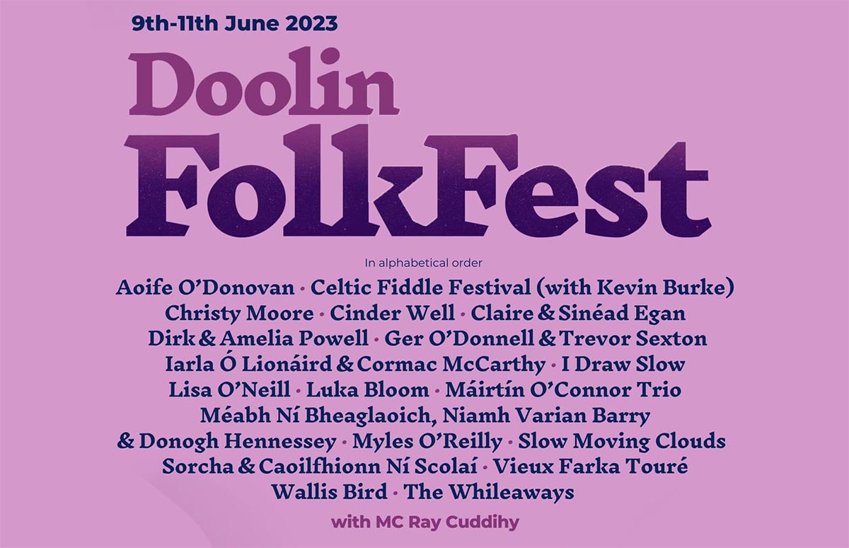 theclareherald's tweet photo. Christy Moore to headline 10th Doolin Folk Festival
#visitdoolin
https://t.co/QmxoQSLZvE https://t.co/DquuWafuEc