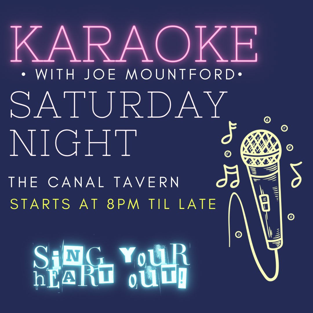 W E E K E N D   L O A D I N G . . . 
Karaoke at The Canal Tavern
Cocktails 2 for £8
Shots 4 for £10
#weekendvibes