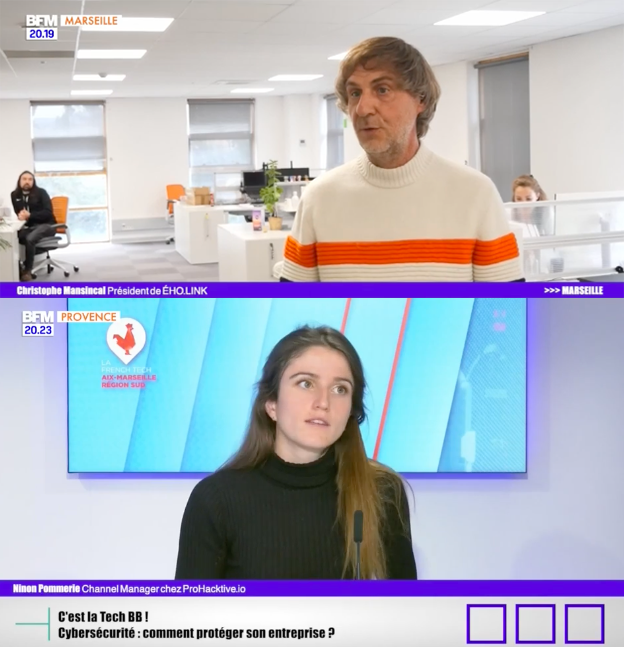 FrenchTechAM's tweet photo. 📺 #CestLaTechBB Comment les entreprises peuvent elles se protéger contre la #cybercriminalité ?
Les startups d’Aix-Marseille ont la solution !

🚀Lumière sur @eholink et @Prohacktiv3 

🔗 Replay https://t.co/FjbJ378heQ https://t.co/QgJ3gNryGo