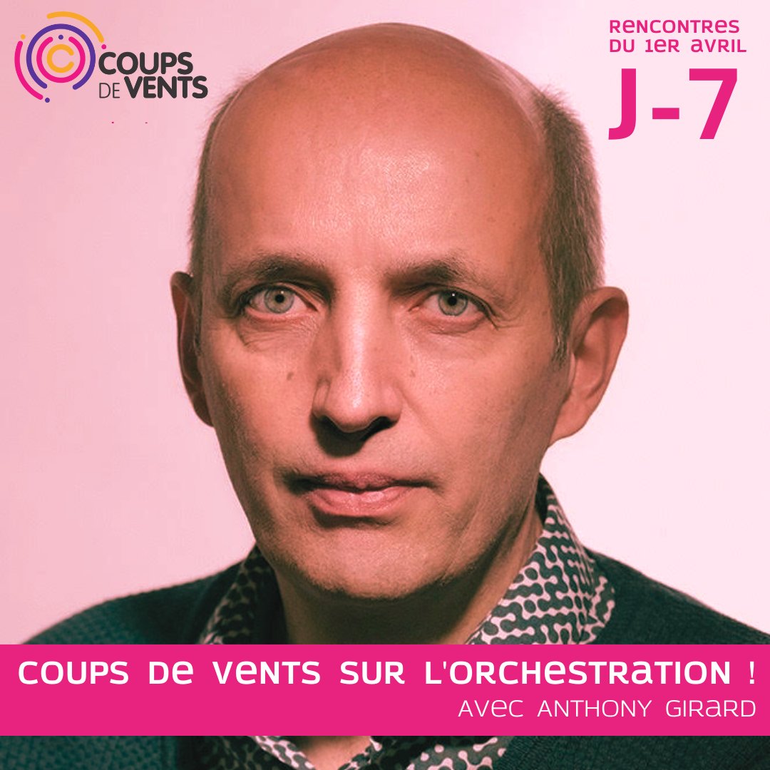 [🎼Coups vents sur l'orchestration] Samedi prochain 1er avril, venez nombreux rencontrer le compositeur Anthony Girard et découvrir notre passionnant programme de formation à l'orchestration ! Les détails sont ici : coupsdevents.com/residence-2023…