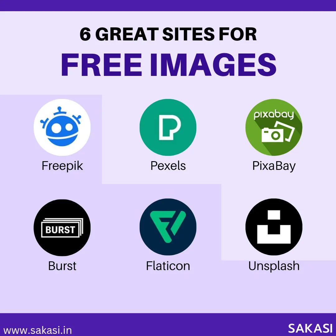 Looking for free images⁉️
✨Check out these 6 websites that offer a variety of high-quality images for your projects

#sakasi #sakasiindia

#FreeImages #HighQualityPhotos #StockPhotos #FreePhotos #FreeStockPhotos #FreeResources #FreeDownload #RoyaltyFreeImages #digitalsolutions