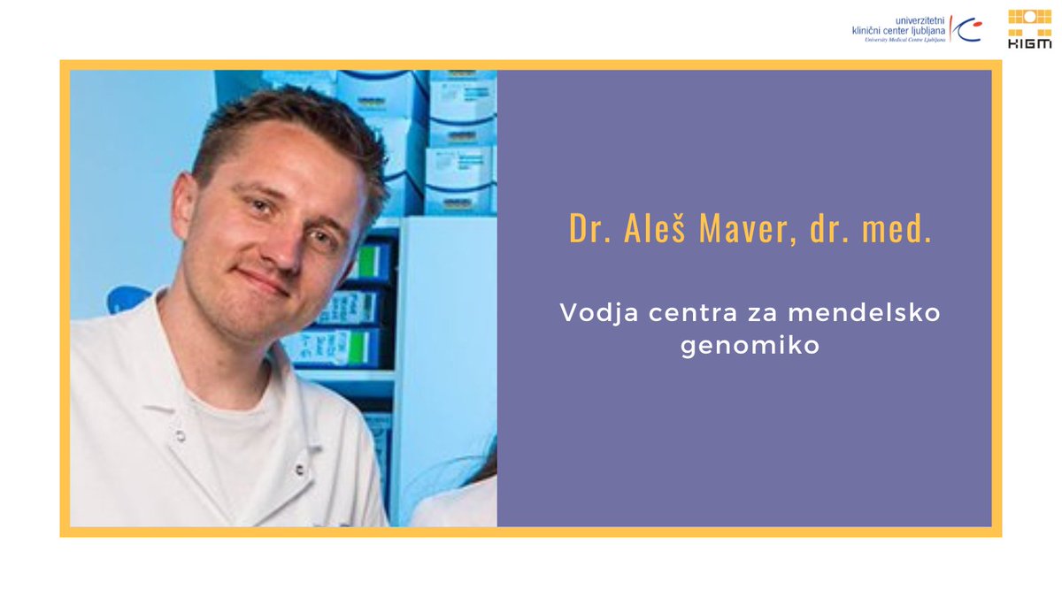 KIGMinfo's tweet photo. [NAŠI STROKOVNJAKI] Dr. Aleš Maver, dr. med. je vodja Centra za Mendelsko genomiko.
V centru uporabljamo najsodobnejše tehnologije na področju medicinske genomike v svetovnem merilu. S pomočjo naprednih metod za analizo genoma ponujamo genetsko diagnostiko za širok nabor bolezni. https://t.co/SduKa1KBLO