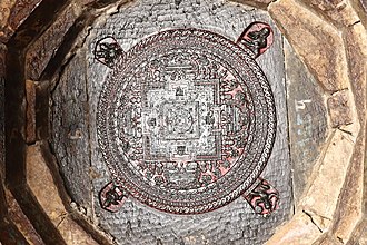 HistoryTibetan's tweet photo. Kalacakra (Tibetan: དུས་ཀྱི་འཁོར་ལོ།)
A stone #Kalacakra Mandala at the Hiraṇyavarṇa Mahāvihāra, a Buddhist temple in #Patan, Nepal built in the 12th century.
#wheeltime #timecycles #buddhist #text #kalachakra https://t.co/MmdmONWxHG