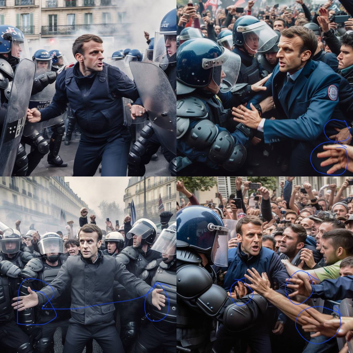 efomba's tweet photo. Les images générées par l'IA sont bluffantes mais des détails surtout sur les mains sont compliqués. Pour le moment. https://t.co/GRMEMvrCov