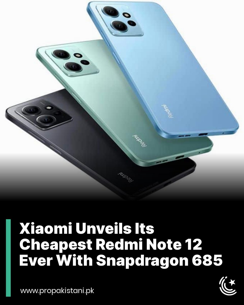 ProPakistaniPK's tweet image. Redmi has introduced its latest lineup, the Redmi Note 12 series, globally, featuring the Redmi Note 12 5G, Note 12 Pro, and Note 12 Pro+ 5G.

Read More: propakistani.pk/2023/03/24/xia…

#Xiaomi #Redmi #Note12