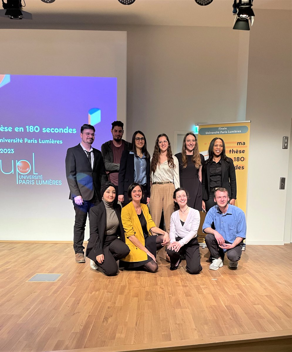 UParisNanterre's tweet image. 🌟 Finale Ma Thèse en 180 secondes @ParisLumieres 

Félicitations aux lauréates de cette édition #MT180 
🏆 Coralie Douat - 1er Prix du jury
🏆 Ophélie Courbet - 2e Prix du jury
🏆 Naima Rahiel - Prix du public

Prochaine étape : La demi-finale du concours en avril 2023 ! 🚀