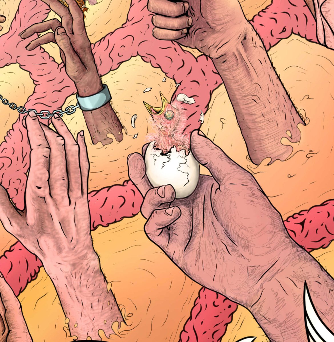 SaucedVoid's tweet photo. GM GM GOODIE MORNATSUM
Have an active day. 
a lovely day. 
A day that is so good that you can't help calling your mama to thank her for havin intimate time with your daddy-o for a while ago.🤝

Oh, some details from my last work
available at @objktcom https://t.co/vEwAH0K4BF