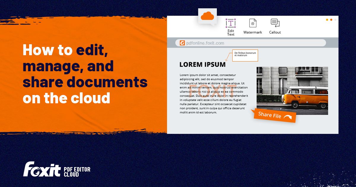 foxitsoftware's tweet image. Learn how to upload documents to the cloud and edit, manage, and share PDF files using Foxit PDF Editor Cloud's Cloud Document feature #PDFTipsandTricks 
bit.ly/3z4sjo4
#EditPDF #CloudPDF