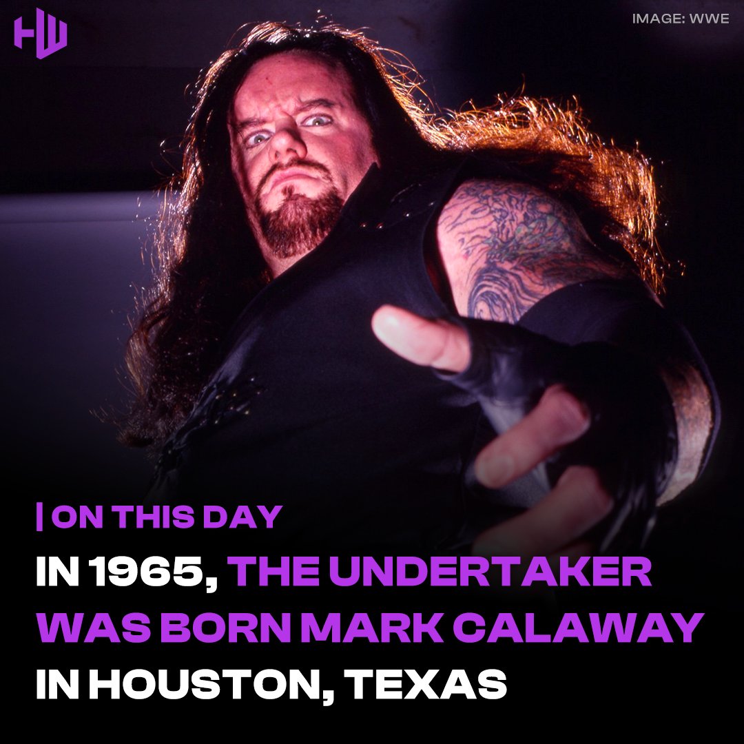On March 24th 1965, <a href="/undertaker/">Undertaker</a> was born Mark William Calaway in Houston, Texas.

Happy Birthday Phenom!