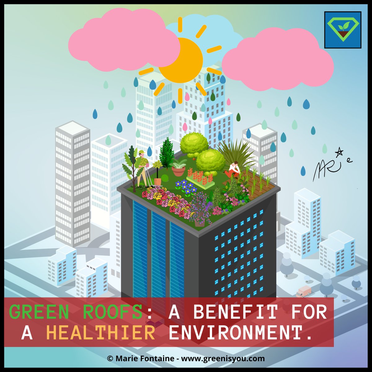 Green_isYou's tweet image. 🌿 Green roofs: cities' fresh air! 🏙️ Insulation, less heat islands, water filtration, flood prevention, CO2 reduction &amp;amp; biodiversity 🐦🌼 Embrace #sustainability &amp;amp; nature in urban life 
More there: tinyurl.com/59a8uk6m

#GreenRoofs #EcoFriendly #UrbanBiodiversity #GreenisYou