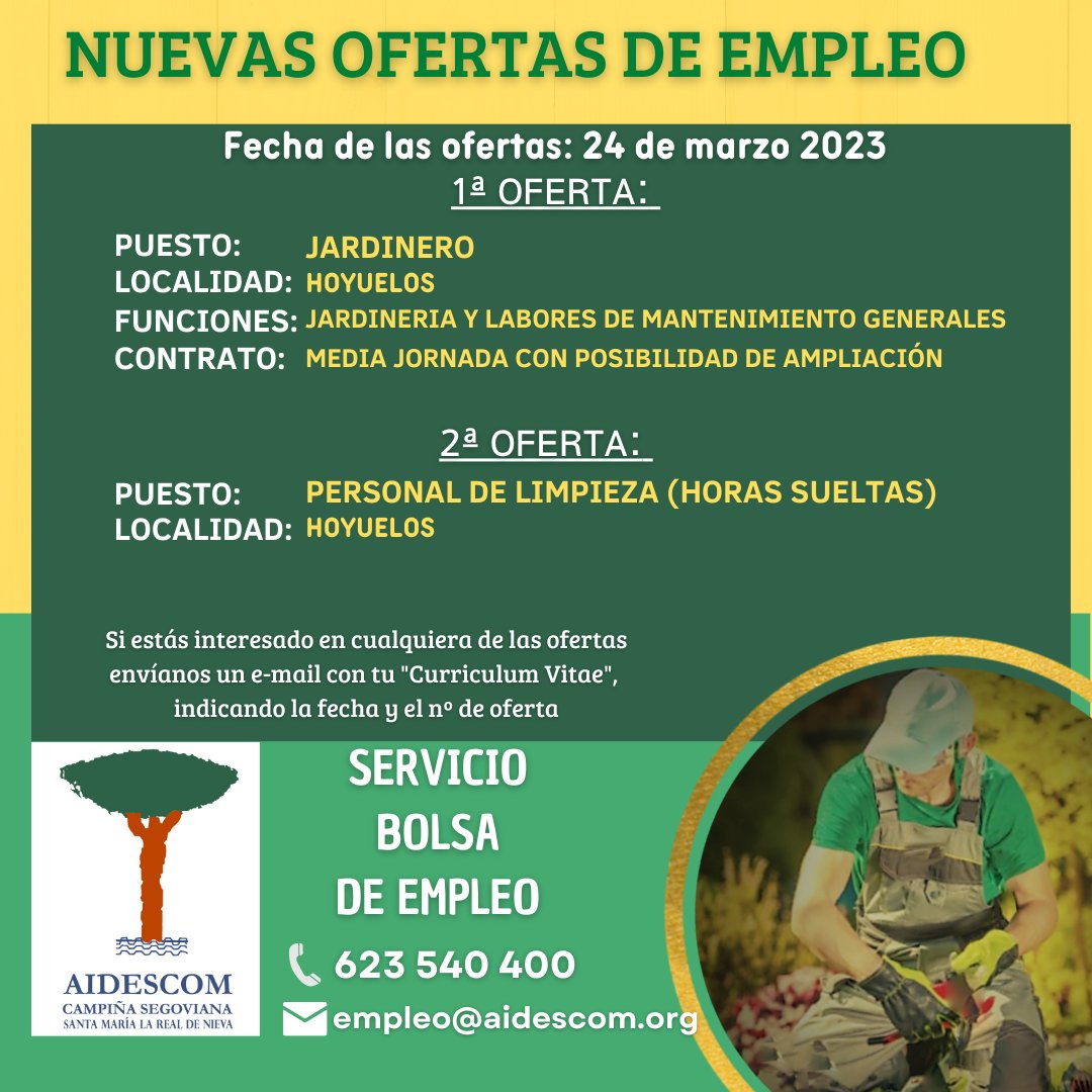 ⚠️🔴NUEVAS OFERTAS DE EMPLEO 🔴⚠️ 
#Empleos