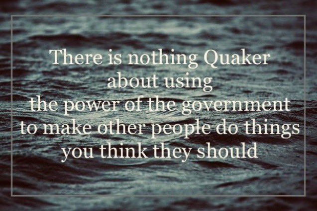 QuakerLiberty's tweet photo. #Quaker #Simplicity #Peace #Integrity #Community #Equality #Stewardship #FCNL #QuakerLobbyist #Voluntaryism https://t.co/M8OgjC2ftA
