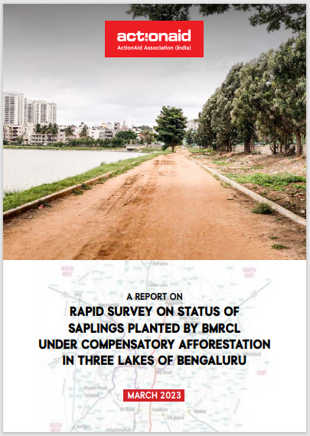<a href="/ActionAidIndia/">ActionAid Association</a> submitted a report on "Status of saplings planted under Compensatory afforestation by BMRCL in 3 #lakes of Bengaluru".
Wish our survey report will help further strengthen <a href="/MDNammaMetro/">MD Bangalore Metro</a> efforts in growing healthy trees for our future generations.
<a href="/sndeep/">Sandeep Chachra</a> @BBMPCOMM
