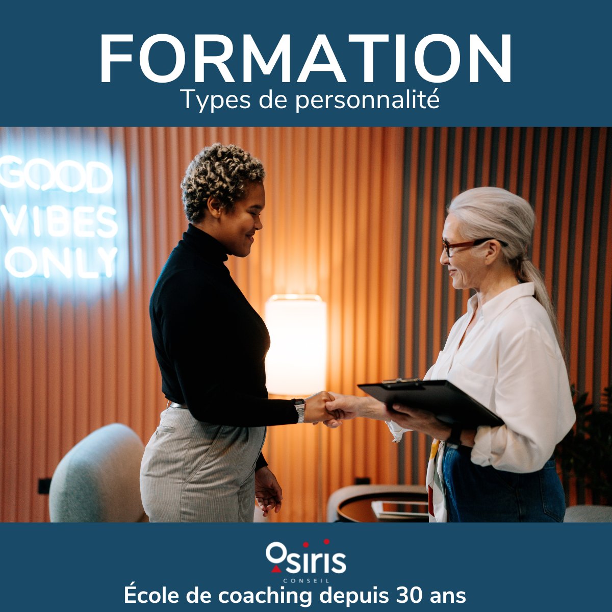 🚨Manager, RH, coachs…avez-vous noté ces dates : 18/19/20 AVRIL ? Il reste encore quelques places pour  à la prochaine session de formation "Types de Personnalité".
Depuis + de 30 ans, Osiris Conseil a formé 3000 professionnels à la typologie jungienne
👉osiris-conseil.com