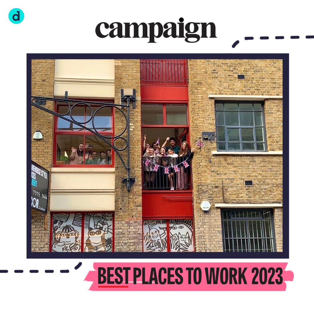 wearedistillery's tweet photo. We're so thrilled to have been shortlisted for Campaign Magazine UK Best Place to Work 2023. ๐
๐ฃ Here's what Beki Gard, our Managing Director in London, has to say about the exciting news.
๐ Swipe to see our amazing team.
#wearedistillery #bestplacetowork2023 #culture https://t.co/7994ssST3q