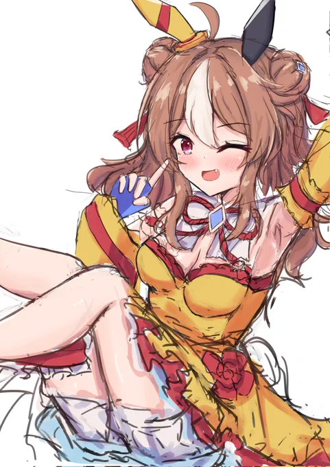 お誕生日おめでとリッキー!過去絵リッキー!#ウマ娘 #コパノリッキー生誕祭2023 #コパノリッキー 