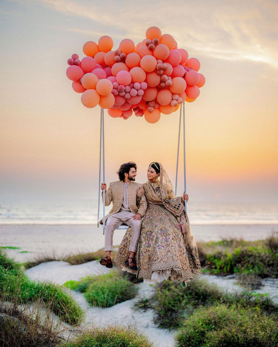 Now that's what we call 'Love is in the Air'.. Such an Ecstatic Wedding Photoshoot in Stunning View.. 💗

#indianbride #indianwedding #couplelove #couplegoals #relationshipgoals #Pakistan #beautifulcouple #weddingday #loveisland #lovestory #loveisintheair #pakistaniwedding #love