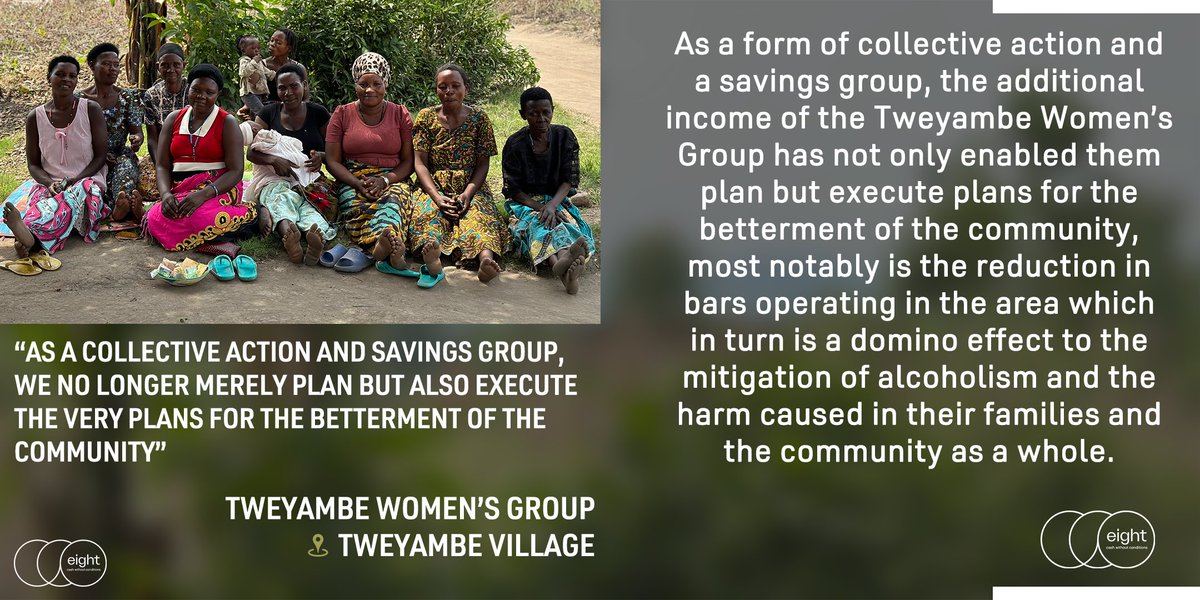 Eight8World's tweet photo. "As a collective action and savings group, we no longer merely plan but also execute the very plans for the betterment of the community."

Tweyambe Women's Group (Tweyambe village, Uganda)

#womenempowement #womeninbusiness #collectiveaction #africa #cashtransfer #decolonize https://t.co/fo2ce0u2b5