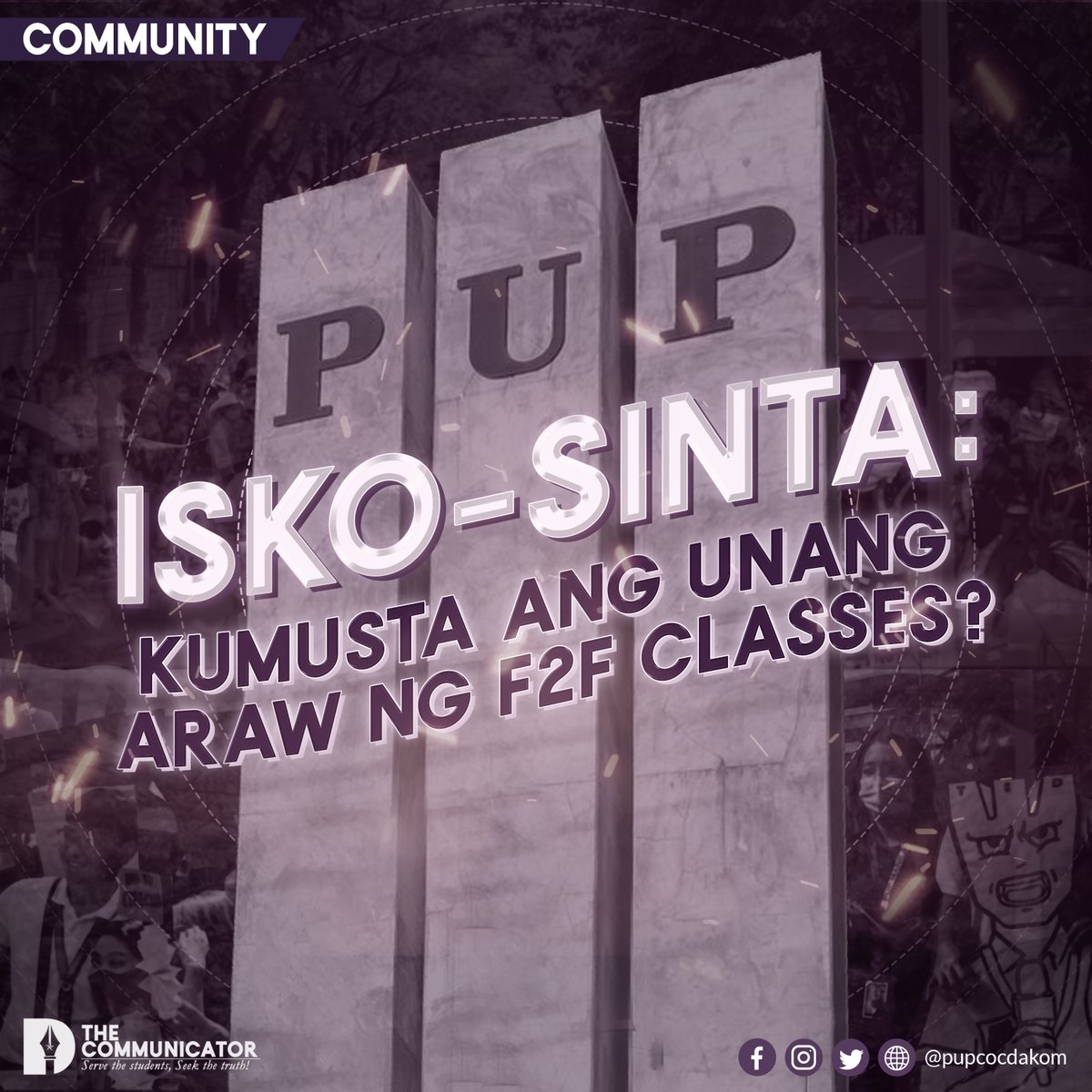 pupcocdakom's tweet photo. 𝗣𝗛𝗢𝗧𝗢 𝗦𝗧𝗔𝗧𝗘𝗠𝗘𝗡𝗧𝗦 | 𝗜𝗦𝗞𝗢-𝗦𝗜𝗡𝗧𝗔: 𝗞𝘂𝗺𝘂𝘀𝘁𝗮 𝗮𝗻𝗴 𝘂𝗻𝗮𝗻𝗴 𝗮𝗿𝗮𝘄 𝗻𝗴 𝗙𝟮𝗙 𝗖𝗹𝗮𝘀𝘀𝗲𝘀?

Tatlong taon matapos ang pagsagupa sa hamon ng pandemya, tanawin ng maraming estudyante ang muling bumalandra sa unang araw ng pagbabalik ng mga https://t.co/BhMzSr5IAu