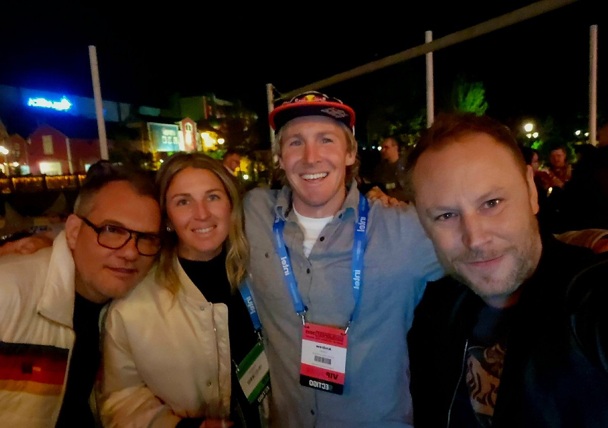 grippymedia's tweet photo. Super cool to meet Big Surf legend @andrew_cotton @cloudfest! Amazing to chat about the stunning HBO Series, 100ft Wave. It's one of the best documentaries out there. Series 2 coming soon and 3 in the pipeline! #100ftwave #nazare #CloudFest #CloudFest22 https://t.co/6jy0p0P5cf
