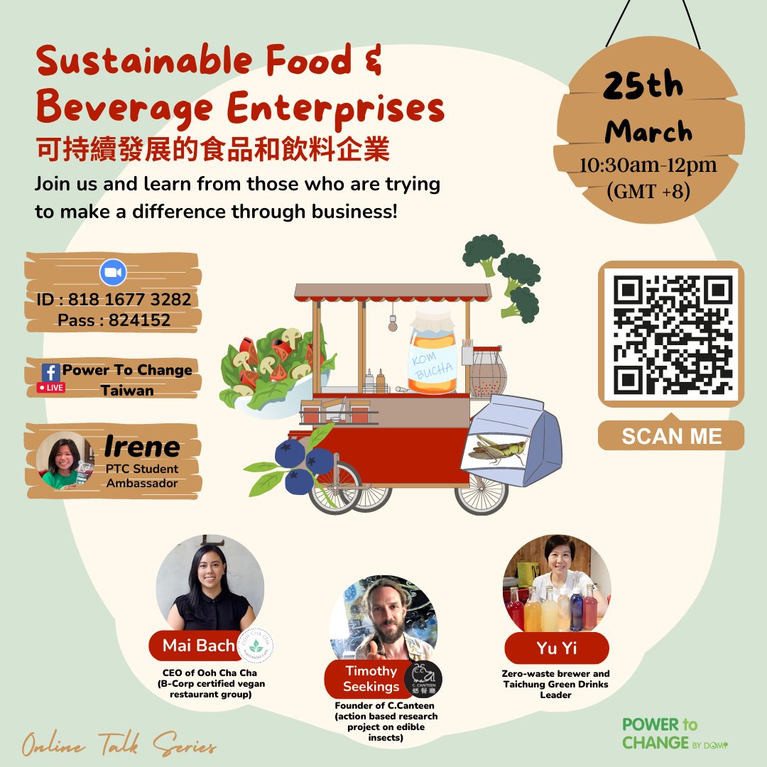 snakepointb's tweet photo. Thanks to Matt Inman and the team from Power to Change (Domi) to invite us to this online discussion on Sustainable Food and Beverage Enterprises tomorrow. :-) See you there! https://t.co/Uat6LWIjiY