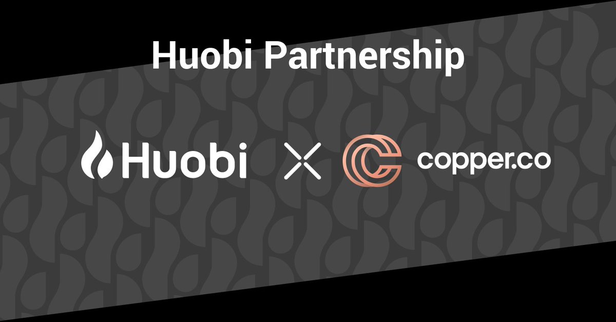 Huobi has signed a MOU with <a href="/CopperHQ/">Copper.co</a>, a digital asset custody and trading solutions company, with plans to join Copper’s #ClearLoop network. Jointly, we will combine our strengths in user asset protection to provide users with a safe and enjoyable trading experience.