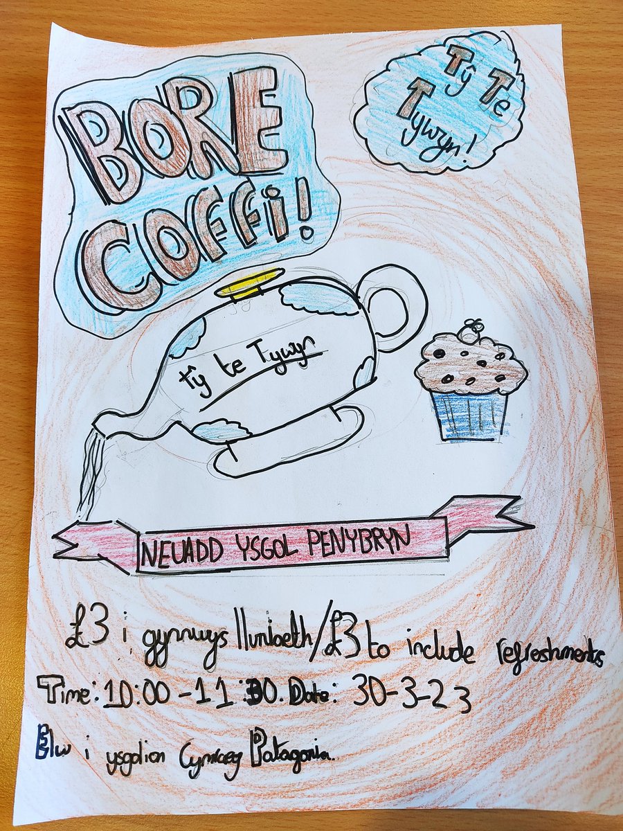 Ty Te Tywyn. Come to support our coffee morning next Thursday, 30/3/23 in the school hall and help us raise money for the Welsh schools of Patagonia <a href="/CyngorGwynedd/">Cyngor Gwynedd</a> <a href="/GCynradd/">GwE Cynradd / GwE Primary</a> @thinkingofothers