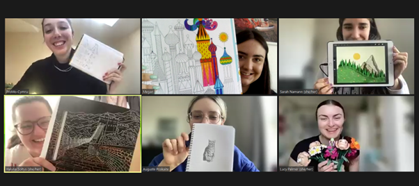 🧡Club Friday at ProMo🧡

An hour a week where our team can catch-up and wind-down before the weekend, to pop in as they wish🧘‍♀️💆

Last week was a virtual escape room🔐
This week, a painting / creative session🎨🖌️
#teamwellbeing