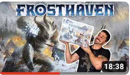 Conheça o novo lançamento mundial Frosthaven. youtu.be/HTRWe7hXwB4