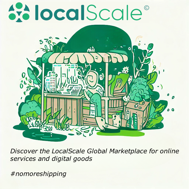 LocalScale now features the Local Marketplace and the Global Marketplace, both accepting the <a href="/joinseeds/">joinseeds</a> crypto for good currency. Note that the global one only features services and digital goods (no more shipping across the planet). #regenerate
