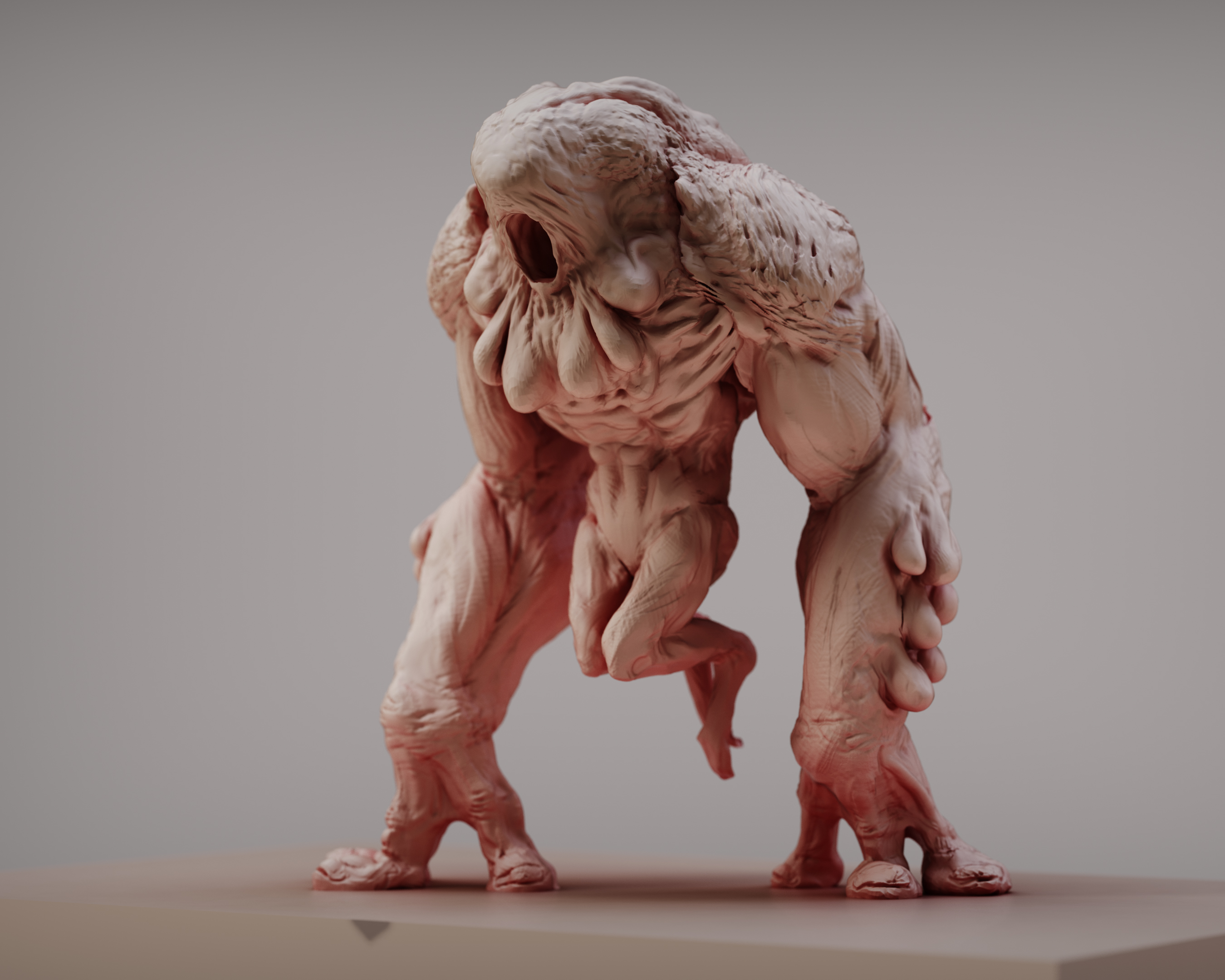 ArtStation - SCP-939 concept sculpt