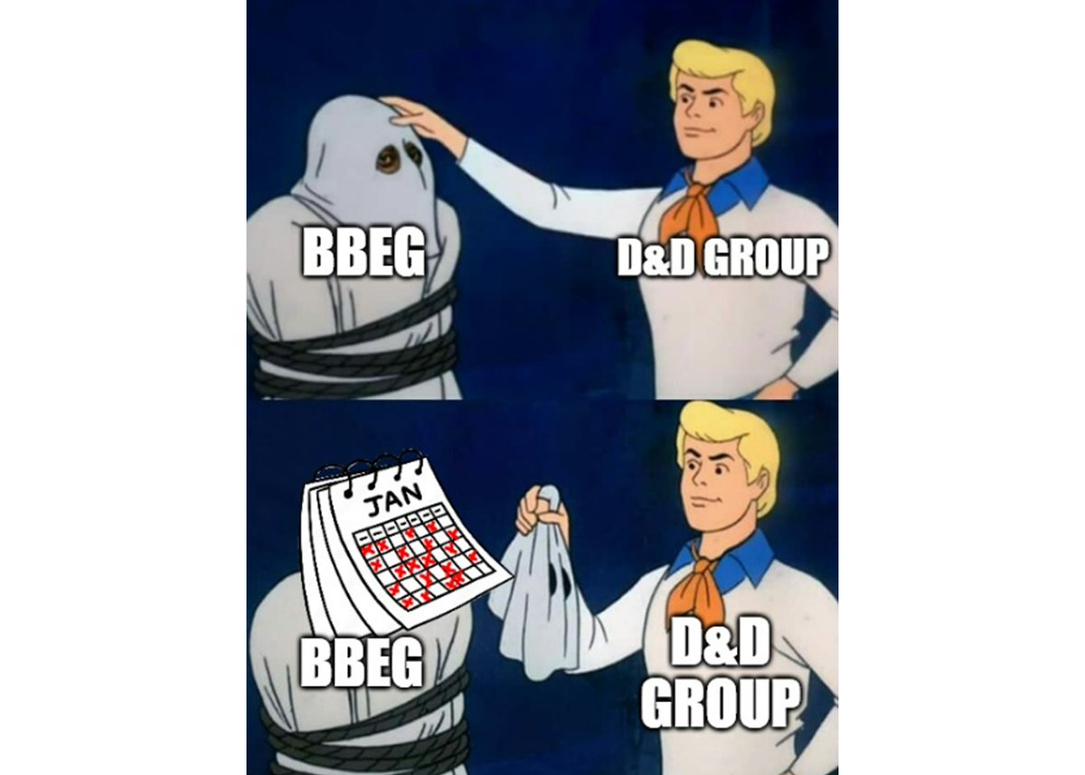 #dnd #ttrpg #pathfinder #dungeonsanddragons #meme
Made a new meme of an old meme <.<