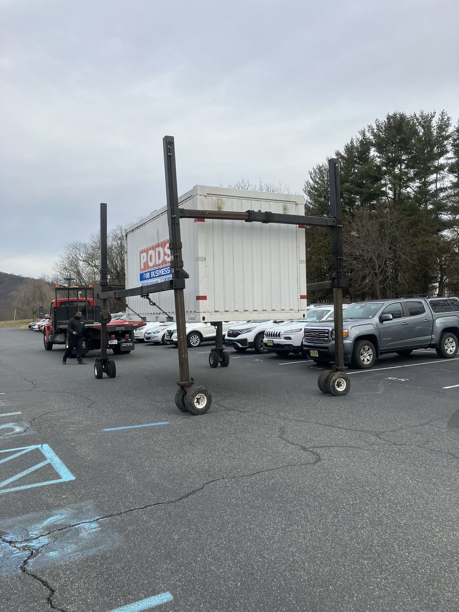 Breaking news the materials for the circus I mean the First Robotics event that will take place this weekend are arriving! Can’t wait to host 31 robotics team for the first ever FRC event to be held <a href="/WHRHighSchool/">Warren Hills HS</a> bring a friend admission is free <a href="/WHRMiddleSchool/">Warren Hills M.S.</a> <a href="/WHRSDAthletics/">WHRSD Athletics</a>