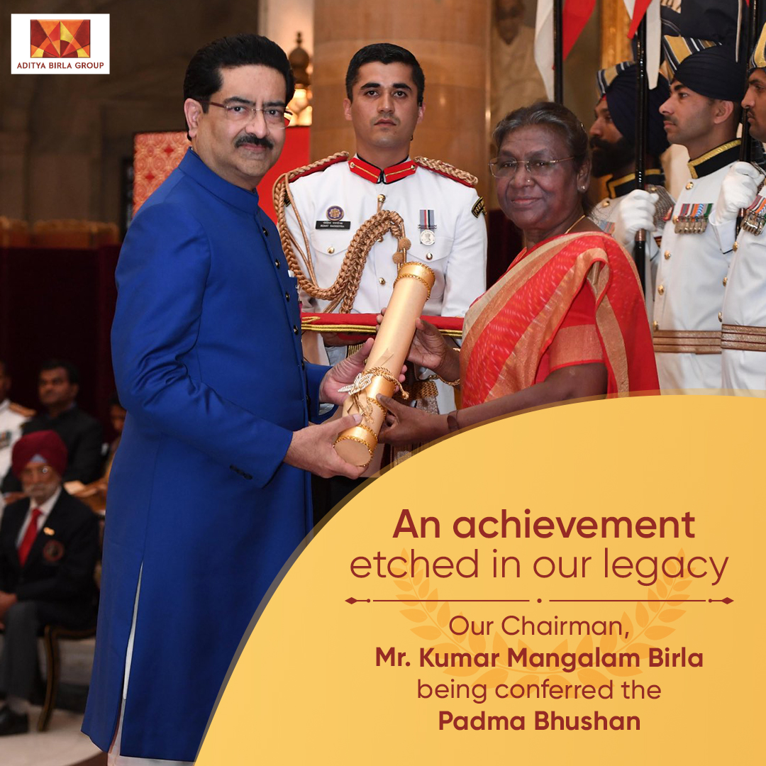 Today, we celebrate an important milestone in the legacy of our Group story. One of the highest civilian awards, Padma Bhushan, was bestowed upon our Chairman honoring his remarkable journey as an entrepreneur, industrialist, and philanthropist.

#PadmaAwards