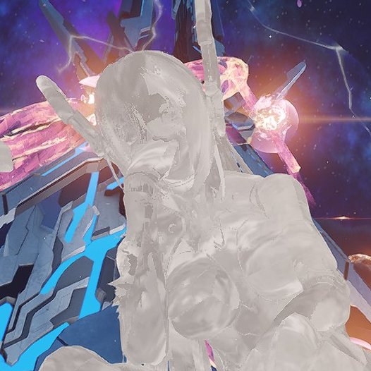 顔のアップはこんな感じ

周りの光源の影響をカスタムライト含めて、一切反映されない仕様っぽい
たぶん肌色っぽくなるのを防ぐためだと思う 