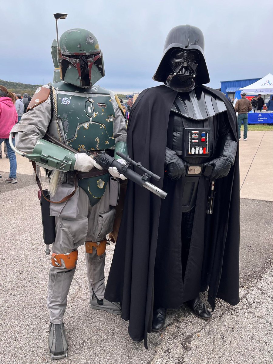 SquadCtx's tweet photo. Members of the Central Texas Squad of Star Garrison of the 501st Legion supported the Bluebonnet Air Show on March 18, 2023. Members attended are TB 10757, TK 16421, BH 21287, SL  10620, TK  4796, ID 66262. #CTXSquad, #StarGarrison, #501st, #BadGuysDoingGood https://t.co/6Z5NqJT1cI