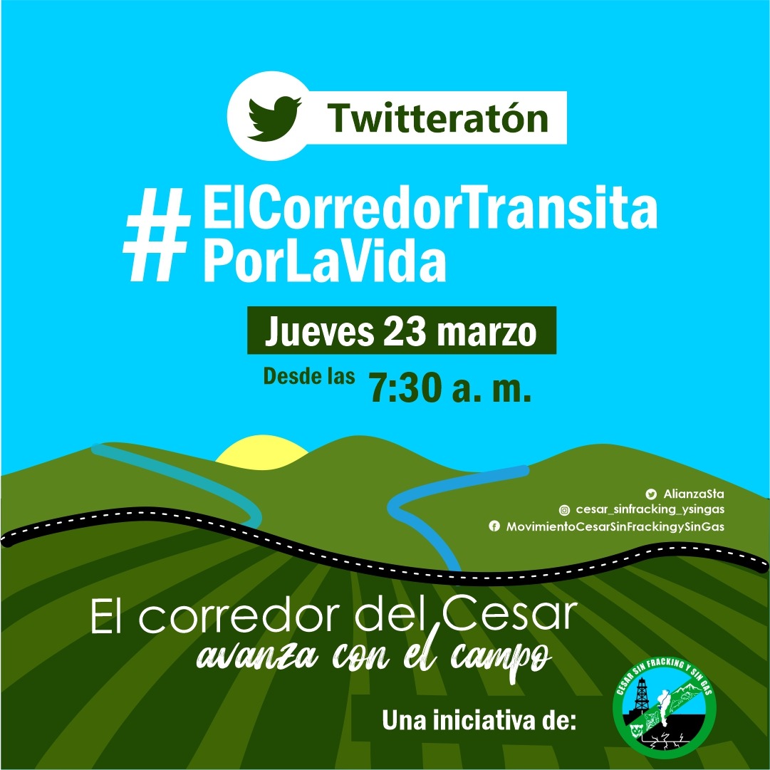AngelaC79871826's tweet photo. #ElCorredorTransitaPorLaVida #CesarSinFracking y #SinYacimientosNoConvencionales #CesarSinGasenMantosdeCarbon https://t.co/oX0w2xk8RP